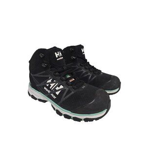HELLY HANSEN Women's Alum Toe CP Mid Cut Work Boots HHS191010W Black/Aqua 8M